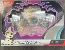 Nintendo Pokemon TCG Mimikyu EX Box 4 TCG Booster Packs Inside SEALED CIB 820650852183 - Image 1