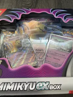Nintendo Pokemon TCG Mimikyu EX Box 4 TCG Booster Packs Inside SEALED CIB 820650852183 - Image 5