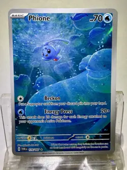 Pokemon Phione 175/167 Twilight Masquerade Illustration Rare Full Art Holo 70 HP - Image 1