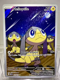 Pokemon Helioptile 143/132 Me01: Mega Evolution Illustration Rare Full Art Holo… - Image 1