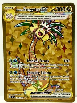 Pokemon Alolan Exeggutor ex 248/191 Surging Sparks Hyper Rare Holo EX 300 HP - Image 1