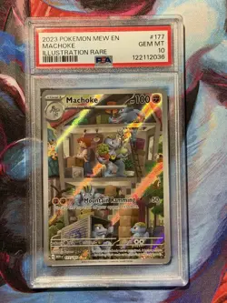 2023 Pokemon 151 Machoke Illustration Rare PSA 10 GEM MINT - Image 1