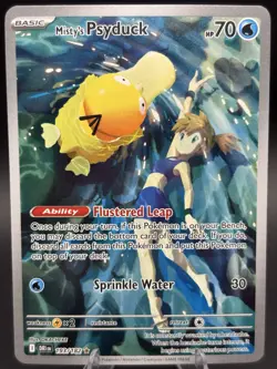 Pokemon TCG Misty's Psyduck Scarlet & Violet 193/182 Destined Rivals NM - Image 1