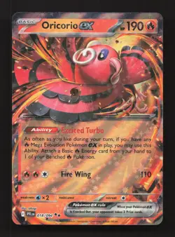 Oricorio ex 018/094 Double Rare Phantasmal Flames Pokemon Near Mint - Image 1