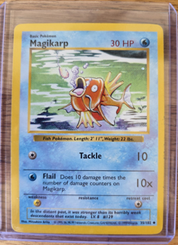 Pokemon TCG Magikarp 35/102 SHADOWLESS Base Set Unlimited Regular WOTC 1999 LP - Image 1