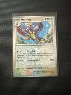 Braviary [Reverse Holo] #153 Pokemon Card - Surging Sparks - Mint / NM Condition - Image 1