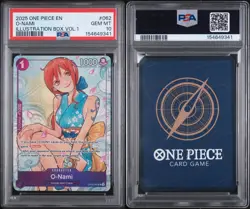 2025 ONE PIECE PROMOS ILLUSTRATION BOX VOL.1 #062 O-NAMI PSA 10 - Image 3