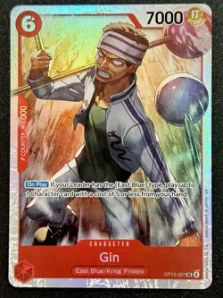 Gin SR OP15-007 Super Rare Adventure on Kami's Island, One Piece English NM - Image 1