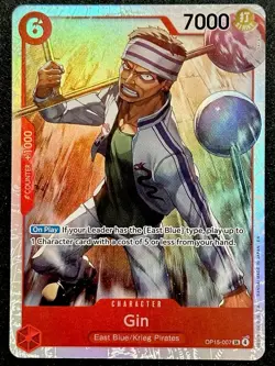 Gin SR OP15-007 Super Rare Adventure on Kami's Island, One Piece English NM - Image 2