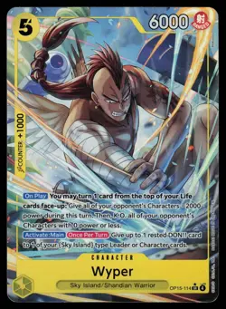 Wyper (Alt Art) OP15-114 - Adventure on Kami's Island - Super Rare (NM) - Image 1