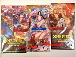 One Piece Card Game Lunar New Year Red Pocket Hancock Luffy Zoro Set of 3 Promo - Image 2