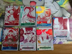 One Piece TCG 3rd Anniversary Treasure Campaign Promos 7 Cards Bundle English NM - Image 1