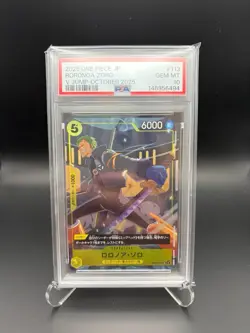 PSA 10 Roronoa Zoro OP07-113 UC V Jump October 2025 One Piece Card Japanese - Image 1