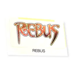 Sony PlayStation 1 PS1 Kartia: The Word of Fate Rebus Vtg Memory Card Sticker - Image 1