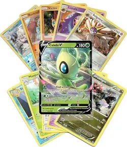 Pokemon Cards 50 Card Assorted Lot with Guaranteed V Pokemon - Image 2