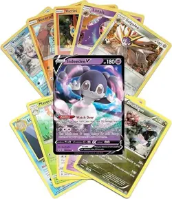 Pokemon Cards 50 Card Assorted Lot with Guaranteed V Pokemon - Image 3
