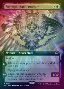 Entropic Battlecruiser - Extended Art (Foil) (EOE) Edge of Eternities - NM - Image 1