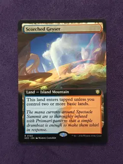 Scorched Geyser (Extended Art) SOC 102 Magic: The Gathering R NM - Image 1