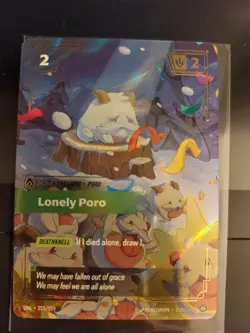Lonely Poro Alt Art RIFTBOUND English League Of Legends - Image 1