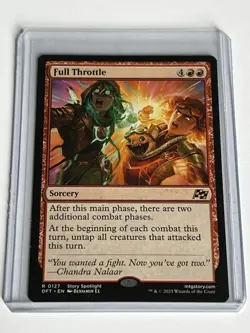 Full Throttle 127 MTG Aetherdrift 2025 Mint - 9.0 + Non Foil Rare - Image 1