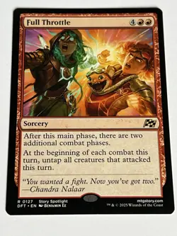 Full Throttle 127 MTG Aetherdrift 2025 Mint - 9.0 + Non Foil Rare - Image 4