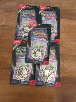 Pokemon Phantasmal Flames Checklane Blister Lot of 5: Cottonee And Whimsicott - Image 1