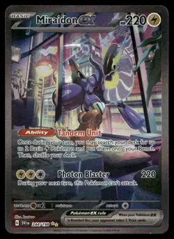 MIRAIDON EX 244/198 SPECIAL ILLUSTRATION RARE SCARLET & VIOLET POKEMON NM/M - Image 1