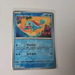 Squirtle 007/165 Common 151 Pokemon Reverse Holo Near Mint - Image 1
