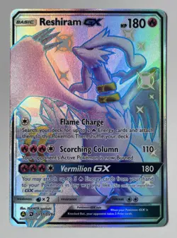 Reshiram GX Hidden Fates: Shiny Vault Ultra Rare Full Art NM - Image 2