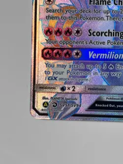 Reshiram GX Hidden Fates: Shiny Vault Ultra Rare Full Art NM - Image 5