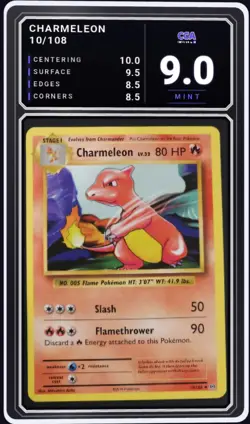 XY Evolutions Regular Base Charmeleon 10/108 Pokemon TCG - CGA 9.0 Digital Grade - Image 1