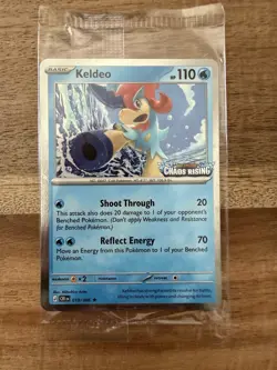 Pokemon Keldeo 19/86 Chaos Rising Stamped Promo Sealed Barnes Noble Exclusive! B - Image 1