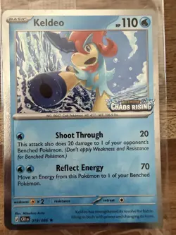Pokemon Keldeo 19/86 Chaos Rising Stamped Promo Sealed Barnes Noble Exclusive! B - Image 2