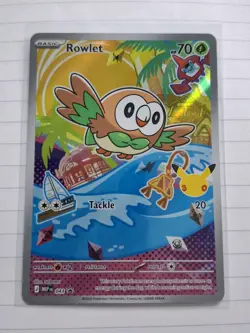 Pokemon TCG Rowlet 043 Mega Evolution Promo MEP First Partner - Image 1