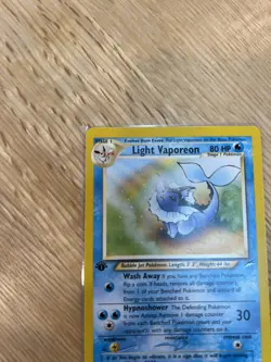 Pokemon TCG Neo Destiny 1st Edition Light Vaporeon 52/105 Vintage Excellent Cond - Image 2