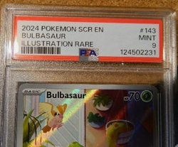 Bulbasaur 143/142 Illustration Rare Pokemon 2024 Stellar Crown PSA 9 - Image 2