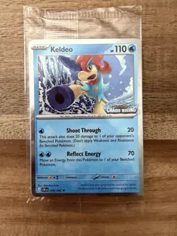 Pokemon Keldeo 19/86 Chaos Rising Stamped Promo Sealed Barnes Noble Exclusive! A - Image 1