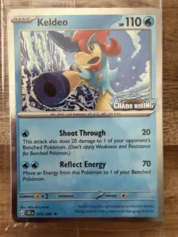 Pokemon Keldeo 19/86 Chaos Rising Stamped Promo Sealed Barnes Noble Exclusive! A - Image 2