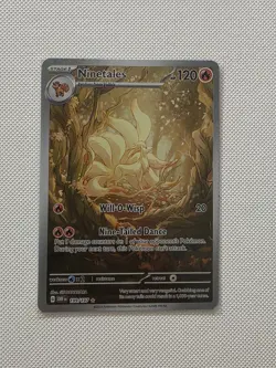 Pokemon TCG Ninetails Illustration Obsidian Flames 199/197 - Image 1