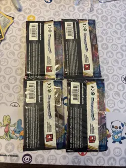 Art Set of 4 Pokemon Sword and Shield Base Booster Packs Factory Sealed TCG - Image 2