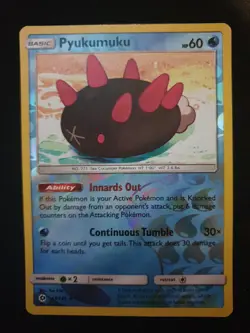 Pokemon - Sun & Moon Base Set Pyukumuku - 47/246 - Reverse Holo Uncommon - LP - Image 1