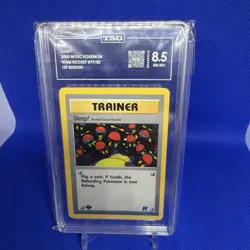 2000 Pokemon 1st Edition Trainer Sleep Team Rocket 🚀 TAG 8.5 - Image 1