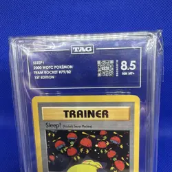 2000 Pokemon 1st Edition Trainer Sleep Team Rocket 🚀 TAG 8.5 - Image 3