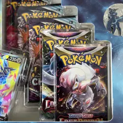 Pokemon TCG Origin Forme Dialga VStar Premium Collection Sword & Shield Pin Box - Image 2