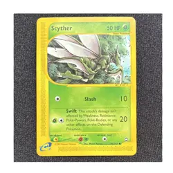 Pokemon TCG Scyther 106/147 Aquapolis Common English Basic 50 HP e-Reader - Image 1