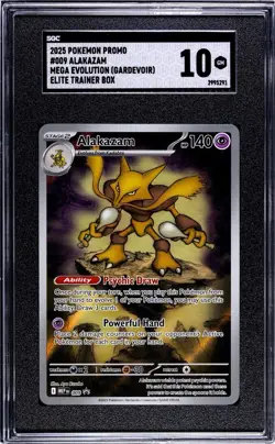 Alakazam #009 Me: Mega Evolution Promo Holo 2025 Pokemon TCG SGC 10 - Image 1