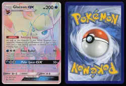 Glaceon GX 159/156 Rainbow Rare Ultra Prism Pokemon English NM - Image 3