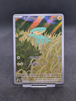 Pokemon TCG SV10 Destined Rivals Electrike 196/182 Holo Illustration Rare NM - Image 1