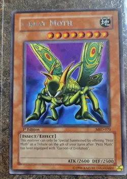 Yugioh Great Moth 1st Edition MRD-070 NM - Image 1