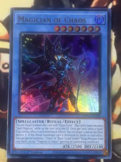 Yugioh Illusion Of Chaos + Magician Of Chaos 1st Edition Ultra Rare Ritual Set - Image 4